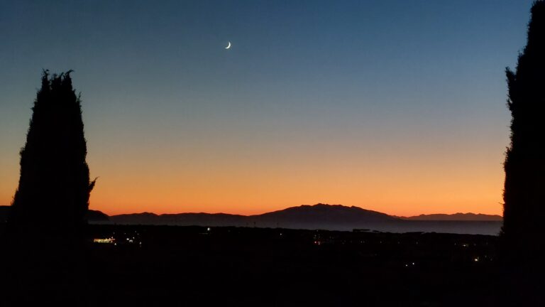Tramonto in Toscana sulle colline della Costa degli Etruschi